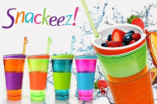 Snackeez Cup 2 In 1 Snack And Drink Cup 16oz Cup With 4 oz Snack